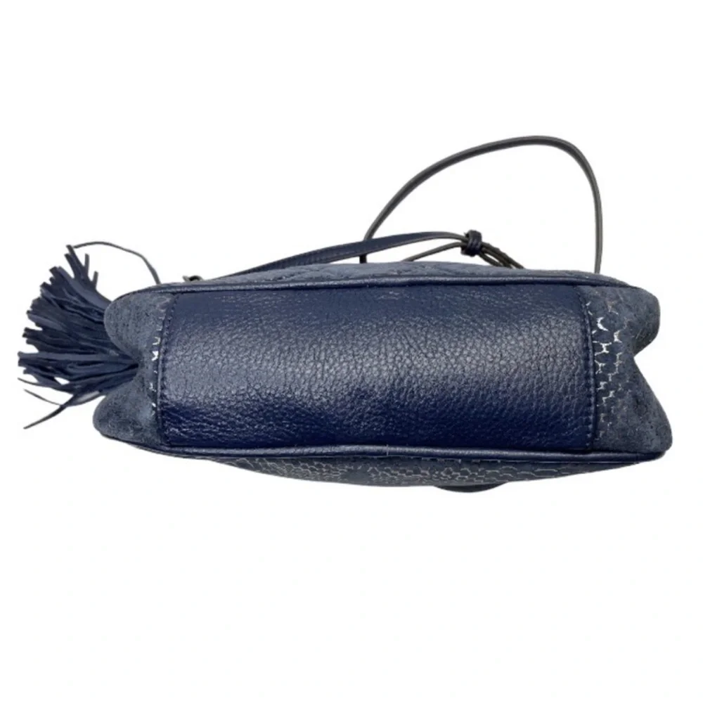 AIMEE KESTENBERG Blue Suede Snake Print Crossbody - Picture 9 of 11